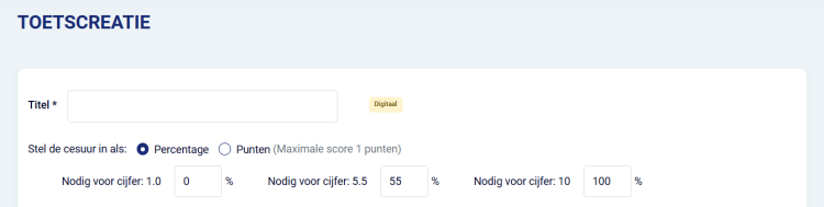 Screenshot Cesuur JIJ! Plus Toetscreatie