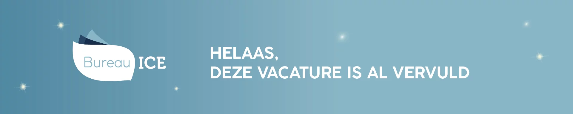 Vacature ingevuld