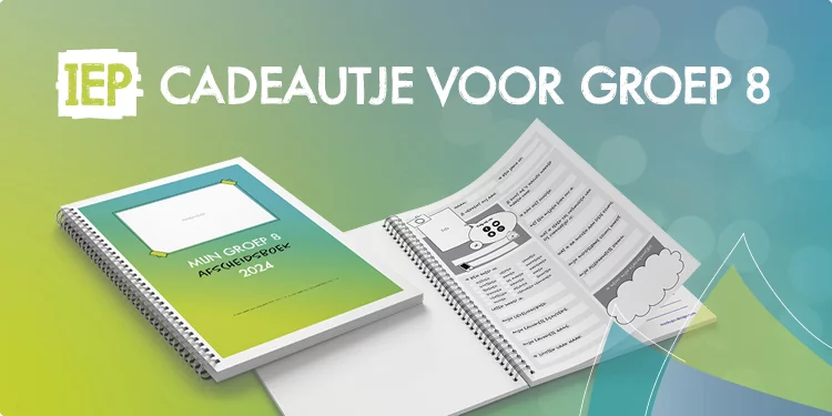 Cadeautje groep 8 afscheidsboekje
